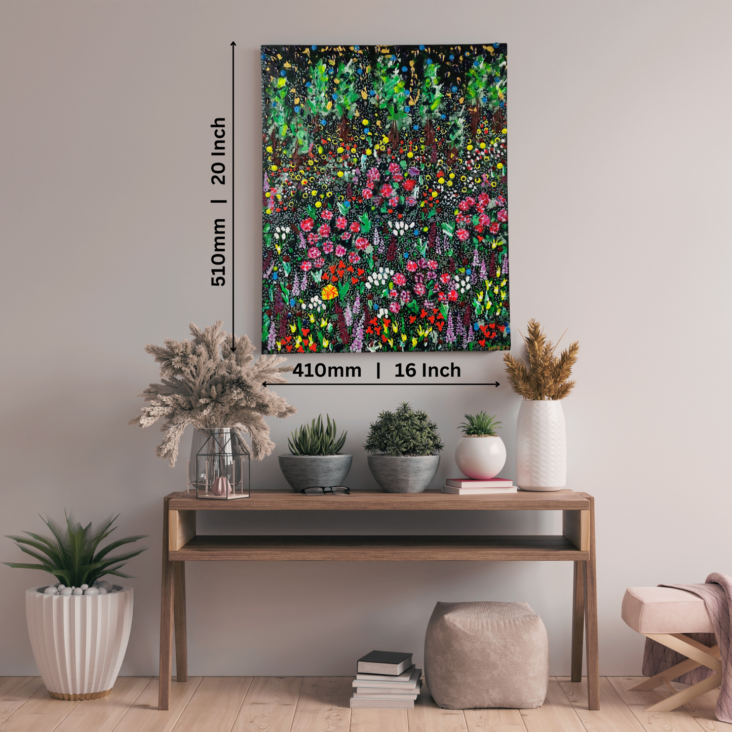 Enchanted Forest Acrylic Painting on Canvas