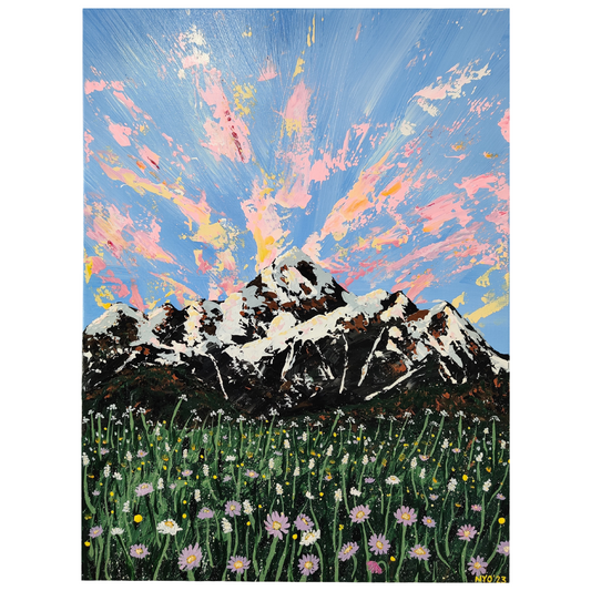 Spring Mountains Acrylic Painting on Canvas
